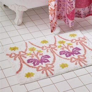 Urban Outfitters Bow Damask Bath Mat